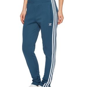 Teal Adidas Cigarette Pants with Zipper